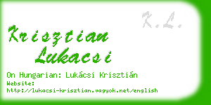 krisztian lukacsi business card