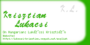 krisztian lukacsi business card